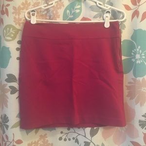 Fuschia Banana Republic Ponte Skirt with side zip
